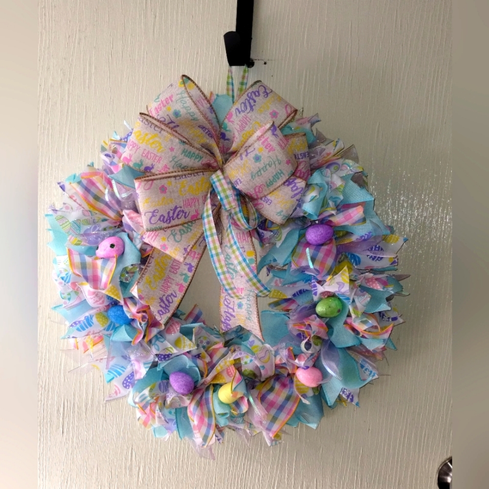 Easter ribbon wreath
